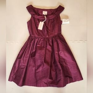 Lula Kate purple A line cocktail dress